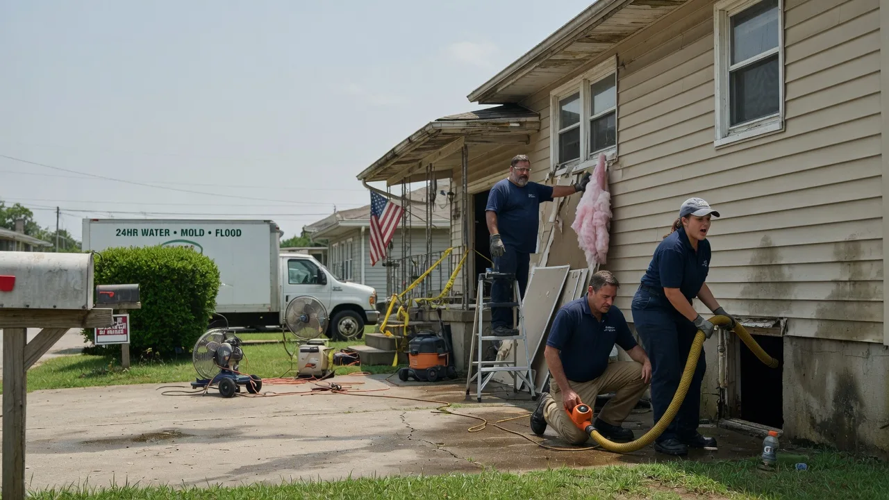 Water Damage Repair in La Harpe, KS near me